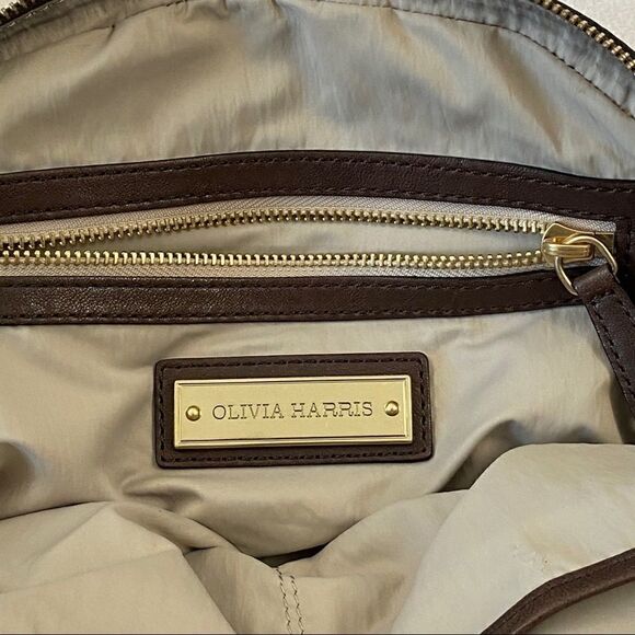 Olivia Harris Brown Leather Shoulder Bag - Picture 7 of 7